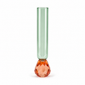 Vaso Monofiore Diamante Corallo/Tiffany